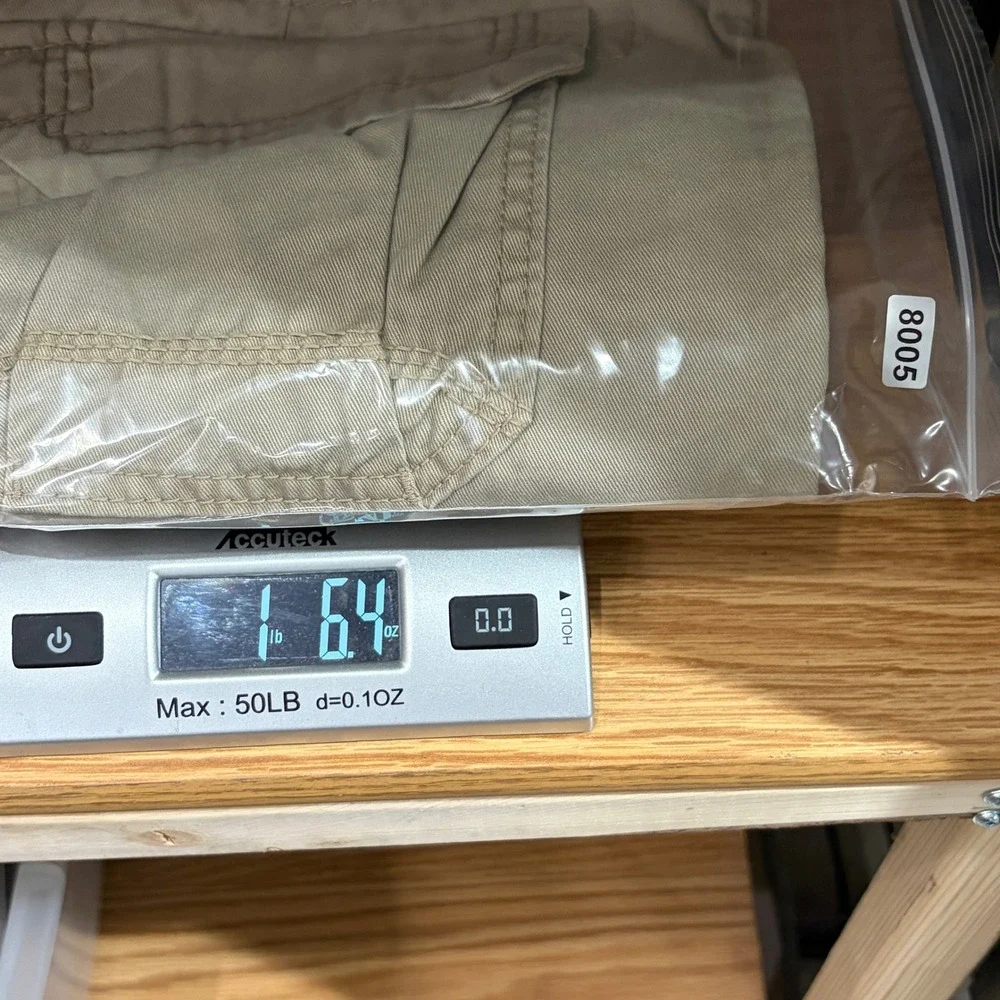 Unionbay Cargo Shorts Mens 38 Khaki Survivor Vintage Belted Cotton New
